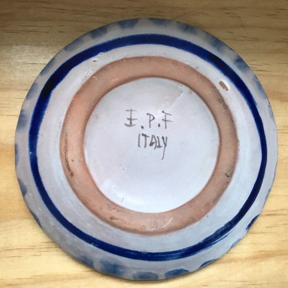 Eugenio Pattarino Artist-Signed Ceramic Plate - Decorative Handcrafted Art Piece - Picture 2 of 2